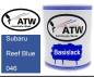 Preview: Subaru, Reef Blue, 046: 1L Lackdose, von ATW Autoteile West.